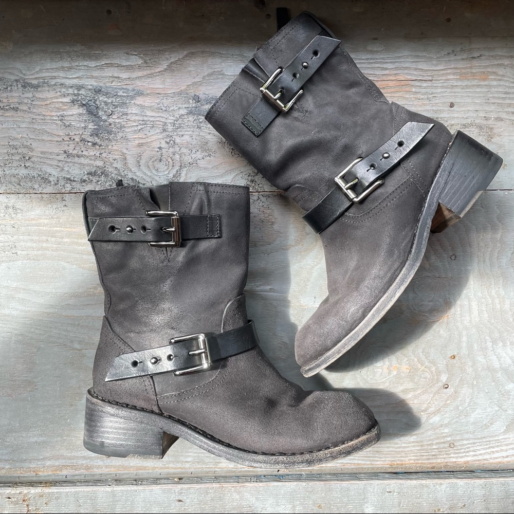 Rag & Bone Andover Suede Moto boots | size 36